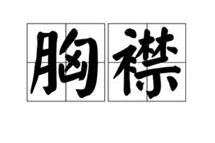 胸襟的意思、造句、近义词