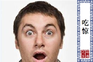 吃惊的意思、造句、反义词