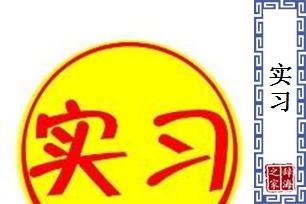 实习的意思、造句、近义词