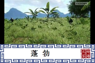 蓬勃的意思、造句、近义词