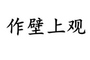 作壁上观