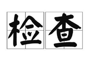 检查的意思、造句、近义词