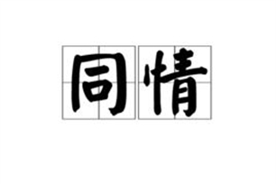同情的意思、造句、反义词