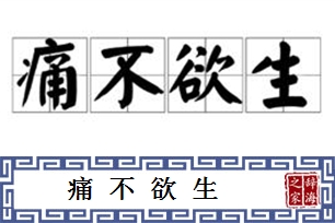 痛不欲生的意思、造句、反义词