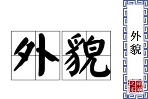 外貌的意思、造句、反义词