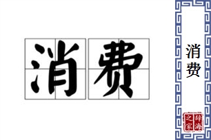 消费的意思、造句、反义词