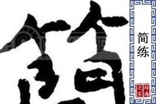 简练的意思、造句、近义词