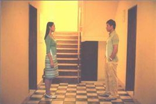 对面的意思、造句、近义词