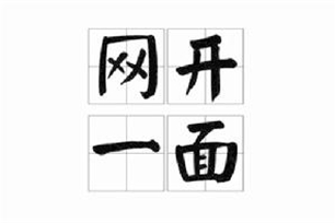 网开一面