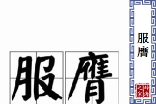 服膺的意思、造句、近义词