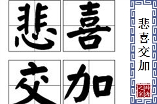 悲喜交加