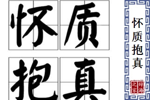 怀质抱真
