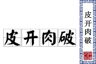 皮开肉破