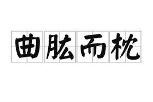 曲肱而枕