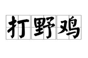 打野鸡