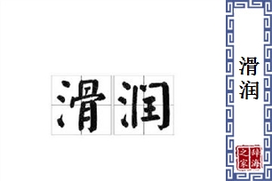 滑润的意思、造句、近义词