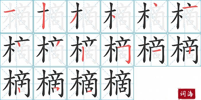 樀字怎么写图解